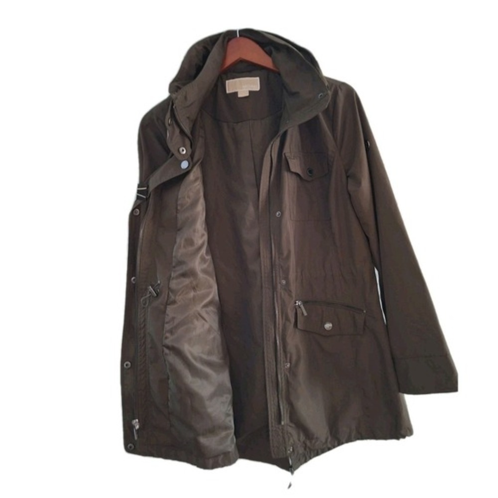 MICHAEL KORS Jacket Hooded Rain‎ Coat Womens Size Medium